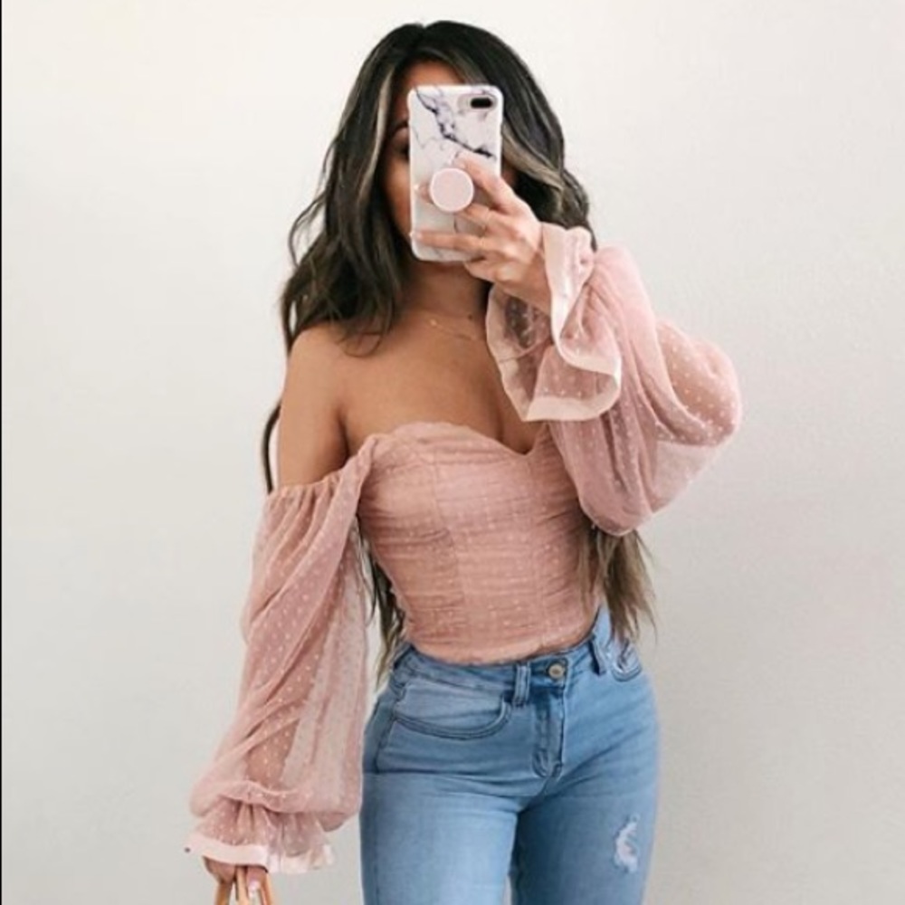 OOTDFash off shoulder top